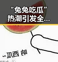 “兔兔吃瓜”热潮引发全民讨论，娱乐与美食完美融合
