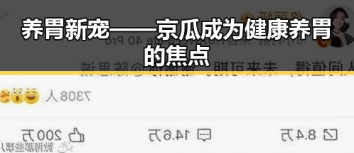 养胃新宠——京瓜成为健康养胃的焦点